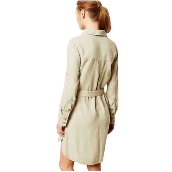 Cloth and Stone - Utility Long Sleeve Button Down Mini Dress Sz M - Picture 2 of 11